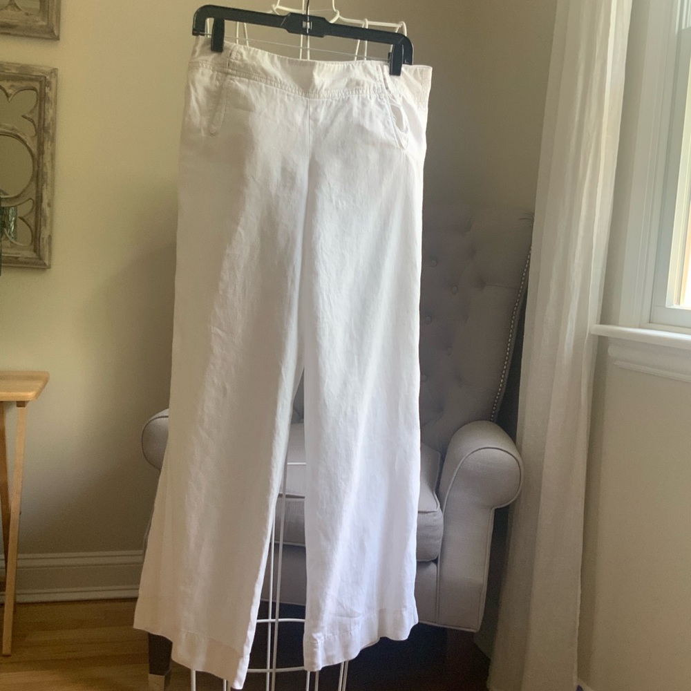 Armani Exchange Classic White Trousers